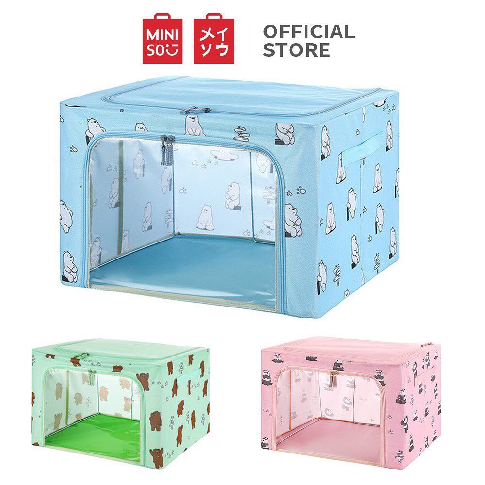 Jual Miniso Official We Bare Bears Storage Box L Rak Penyimpanan