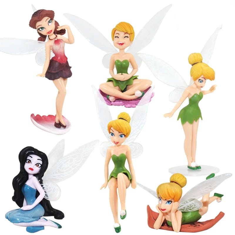 Jual Tinkerbell 6pcs Set Hiasan Kue Peri Tinkerbell Topper Cake Figure