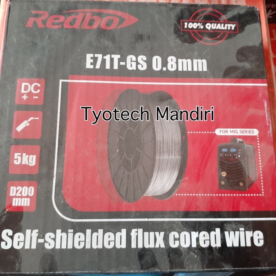 Jual SELF-SHIELDED Flux-Core Wire AWS E71T-GS 0.8 MM X 5KG/Spool ...