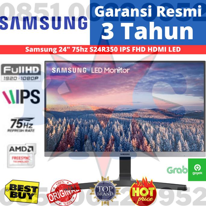 Jual Monitor Led Samsung S24R350 24" Ips 75Hz Hdmi Vga Freesync ...