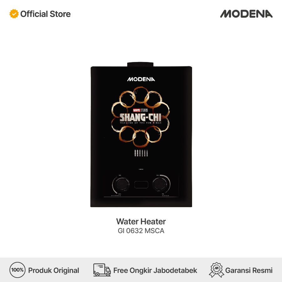 Jual MODENA MARVEL Water Heater Gas Instant - GI 0632 MSCA | Shopee ...