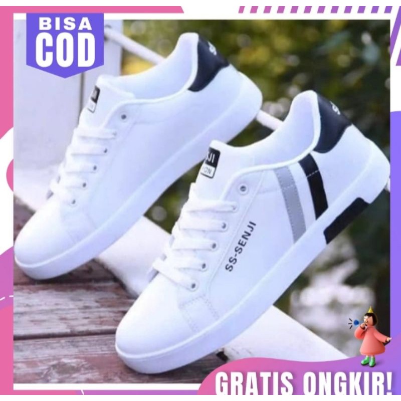 Jual PROMO SEPATU SNEAKER CASUAL TERBARU SS SENJI | Shopee Indonesia