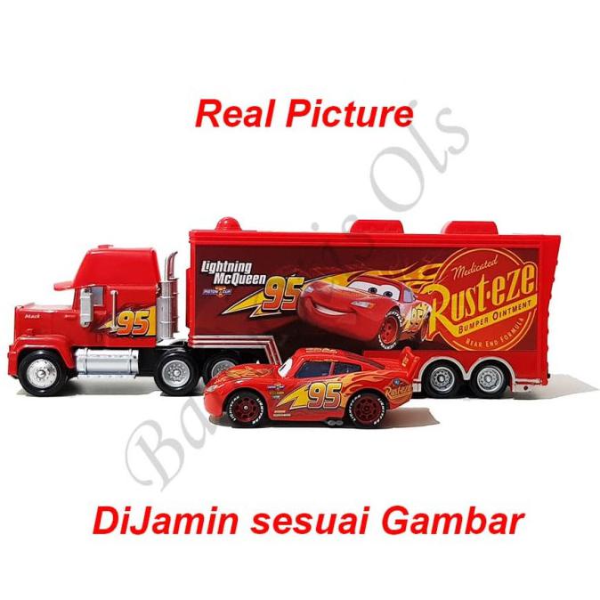 Jual Mainan Anak Cars Lightning McQueen and Mack Truck | Shopee Indonesia