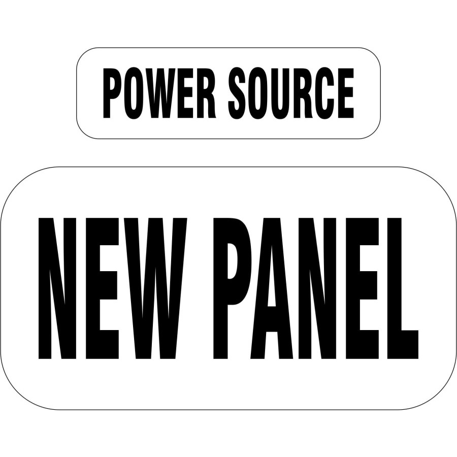 Jual stiker vinyl panel & power source (10x3 atau 15x8cm) | Shopee ...