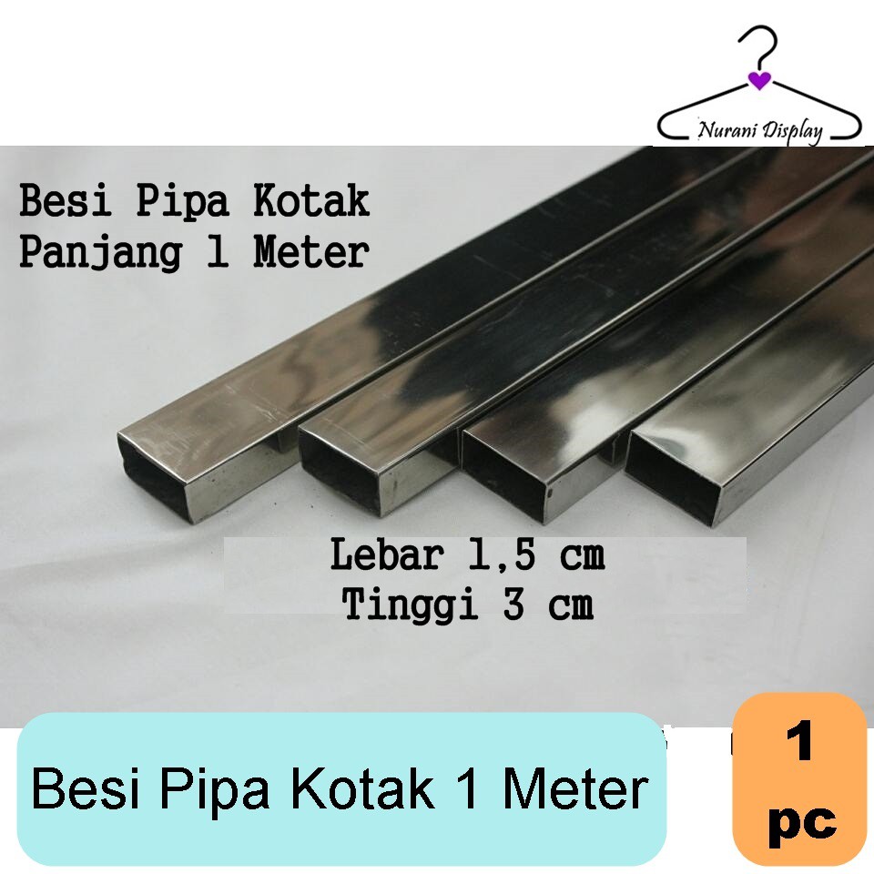 Jual Pipa Besi Kotak Panjang Display Gantungan Shopee Indonesia 7261