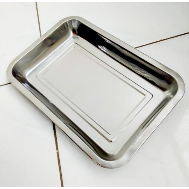 Jual Nampan Stainless Persegi Baking Tray Stainless X Cm