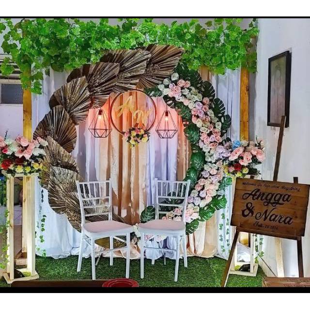 Jual Sewa Backdrop Dekorasi Akad Dekorasi Lamaran Shopee Indonesia