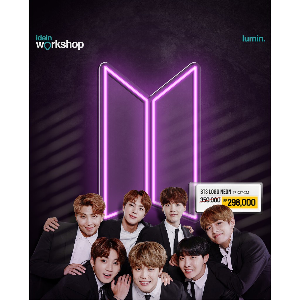 Jual Neon BTS logo | lumin | Shopee Indonesia