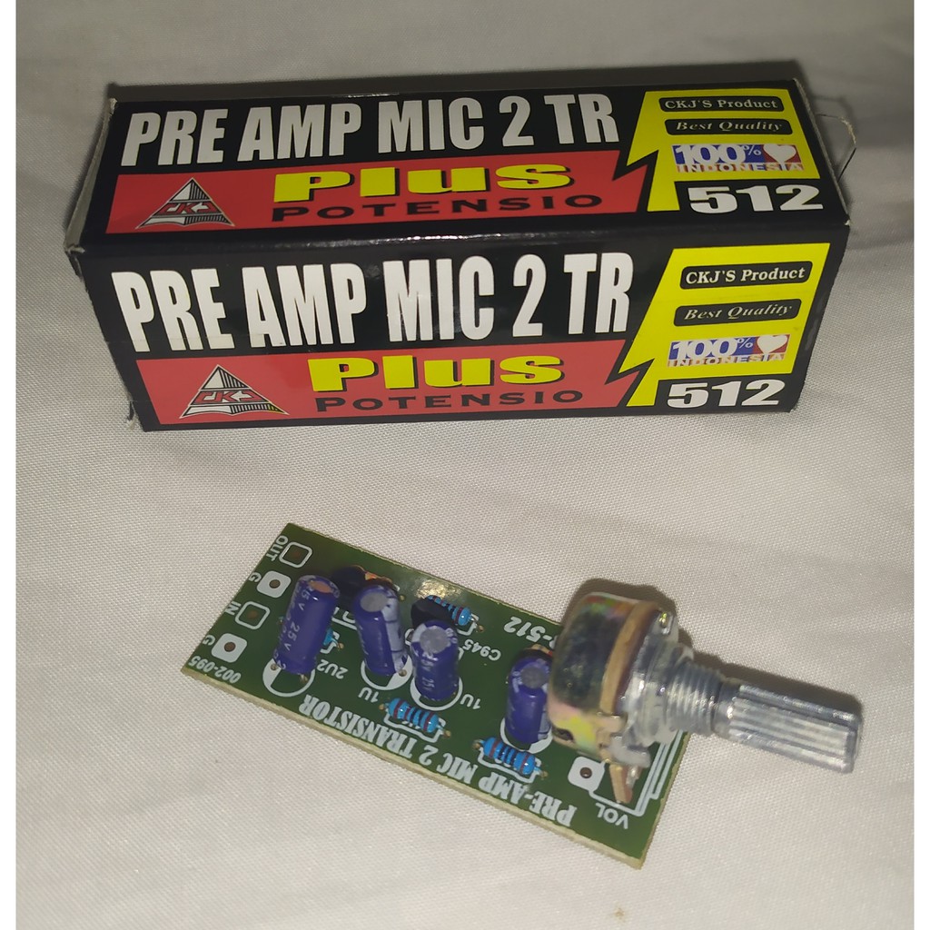 Jual Kit Ranic Kit PRE AMP MIC 2 TR Plus Potensio LHB-512 | Shopee ...