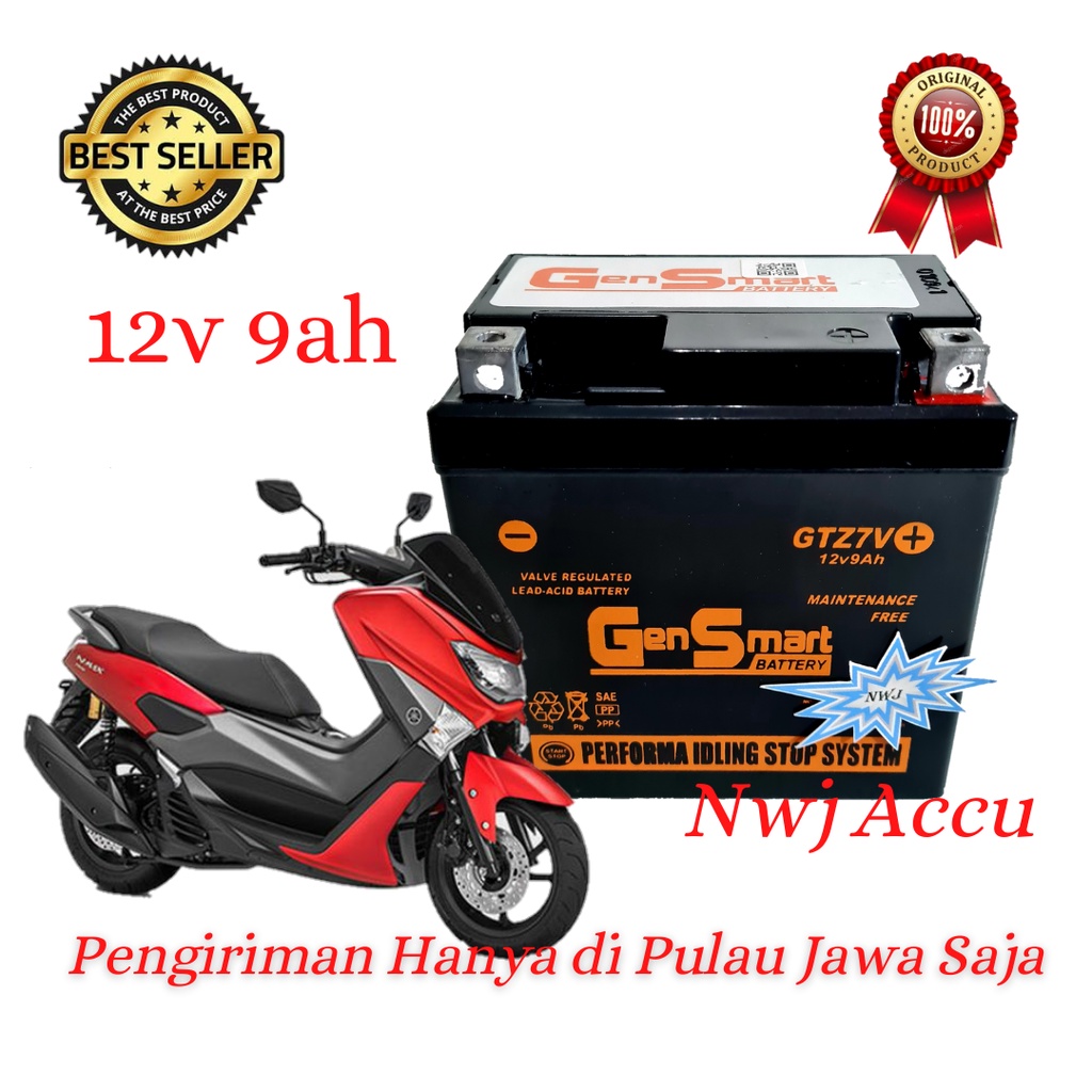 Jual Aki Motor Yamaha Nmax Old Aerox Abs Lexi Xmax Gtz V Gtz V