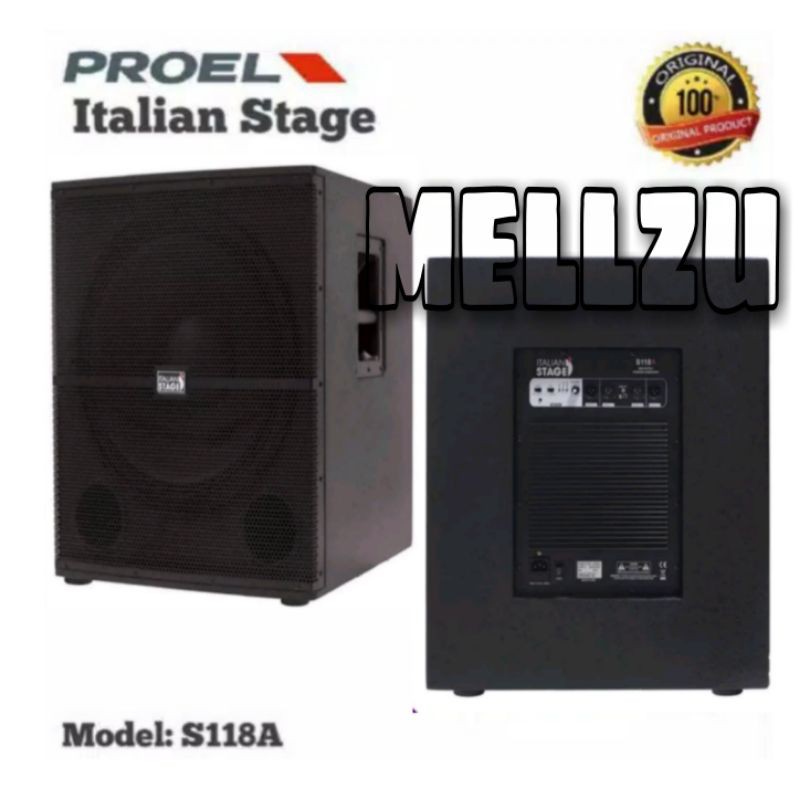 Jual Subwoofer Aktif Proel Italian Stage S118A Original Proel S 118 A