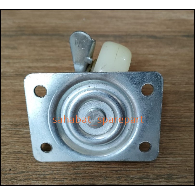 Jual RODA TROLI NILON DENGAN REM DIAMETER 2,5 INCH putaran 360 derajat ...