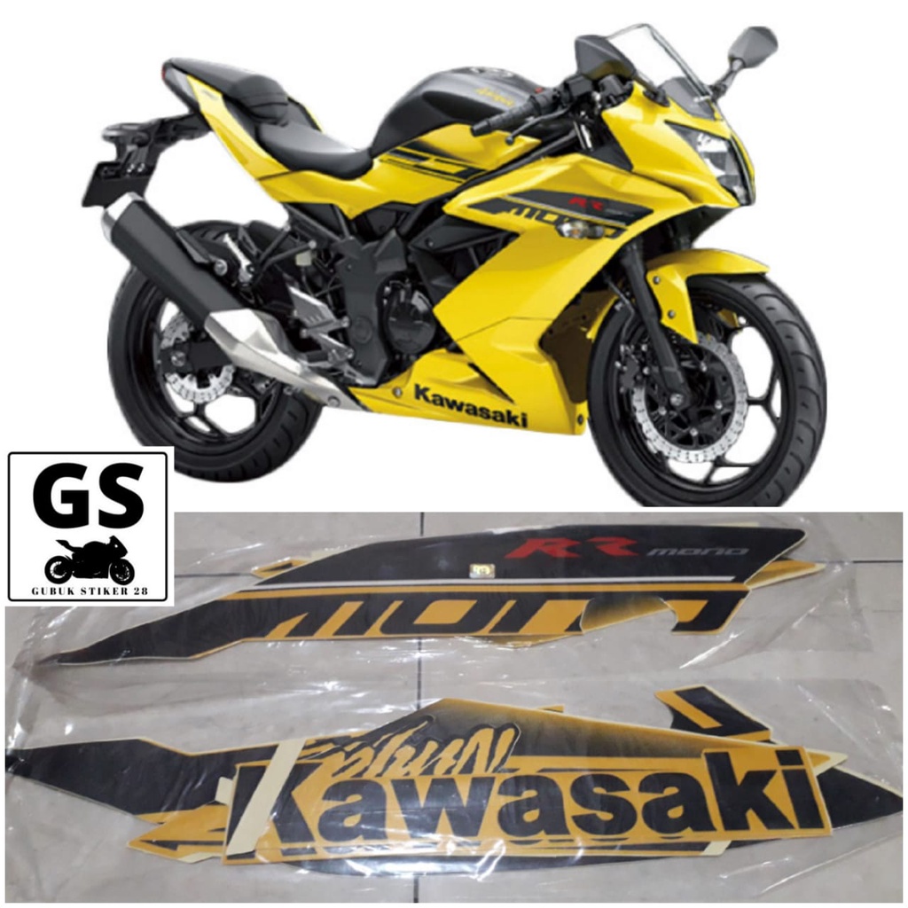 Jual STRIPING STIKER LIS BODY MOTOR KAWASAKI NINJA 250 RR MONO TAHUN ...