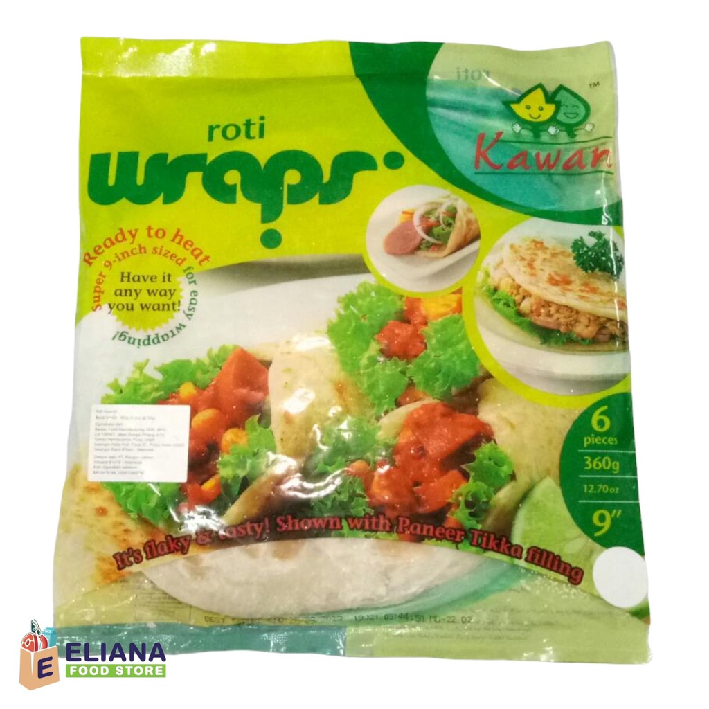 Jual KAWAN FOOD ROTI WRAPS / KAWAN ROTI WRAP ISI 6 360 GR / ROTI