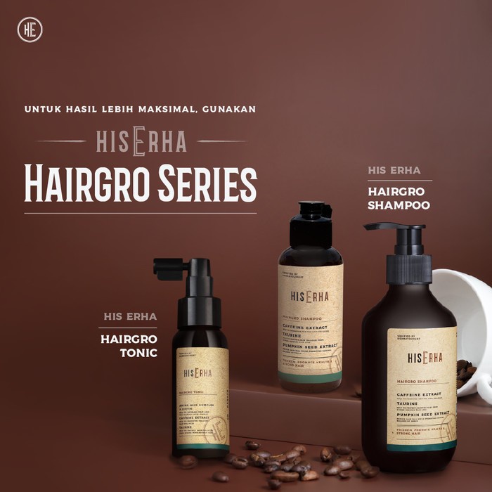 Jual HIS ERHA Hairgrow Shampoo - Shampo Penumbuh Rambut Rontok Pria 100 ...