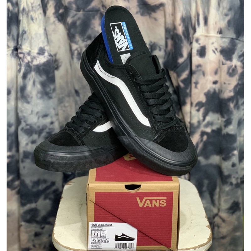 VANS STYLE 36 DECON SF BLACK BLACK WHITE