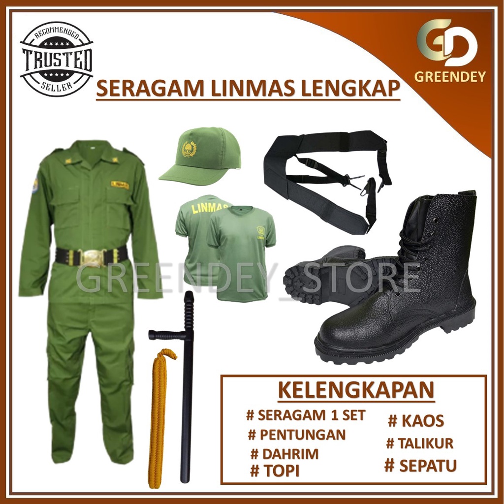 Jual Promo Baju Seragam Linmas Lengkap Setelan Hansip Dinas Terbaru ...