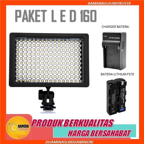 Jual Lighting Lampu LED Kamera Video 160 LED-HD-160 LED Video Lighting