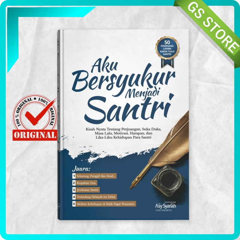 Jual Buku Aku Bersyukur Menjadi Santri Buku Motifasi Menuntut Ilmu