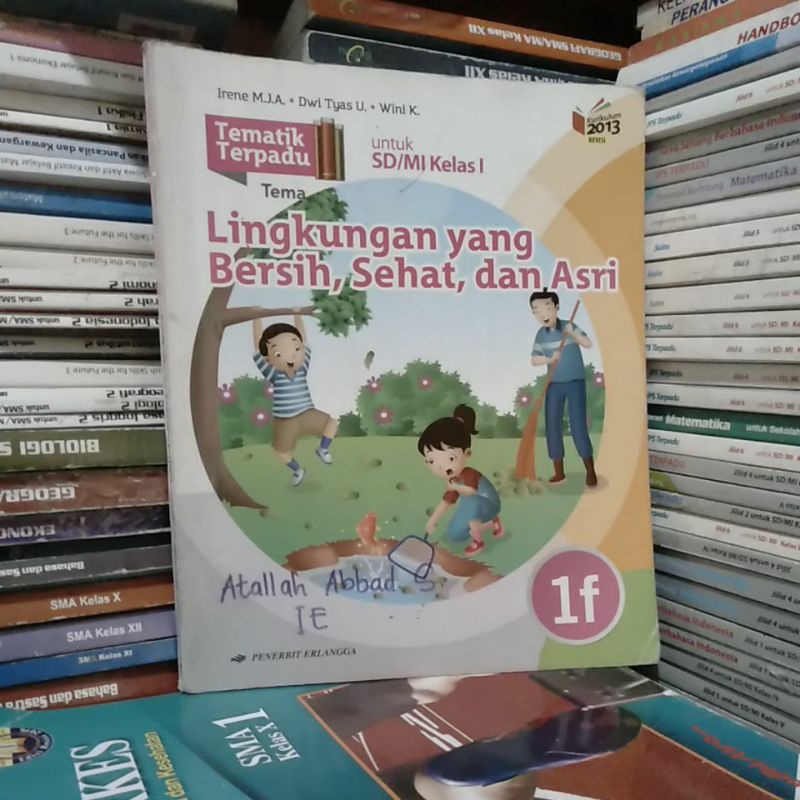 Jual buku tematik terpadu kelas 1F Erlangga | Shopee Indonesia