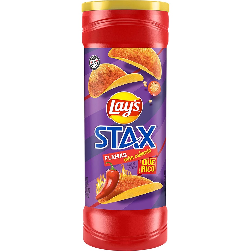 Jual Lays STAX Potato Chips Original / Cheddar 5.5 Oz (Lay's Import USA ...