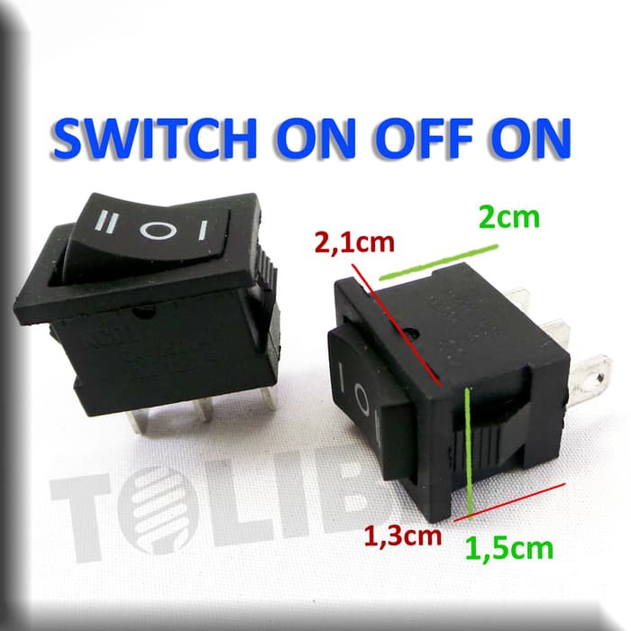 Jual rocker saklar switch on off on Kecil 3 pin 3 kaki | Shopee Indonesia