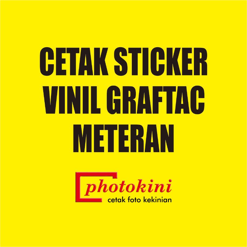 Jual Cetak Sticker Vinil Graftac Meteran | Shopee Indonesia