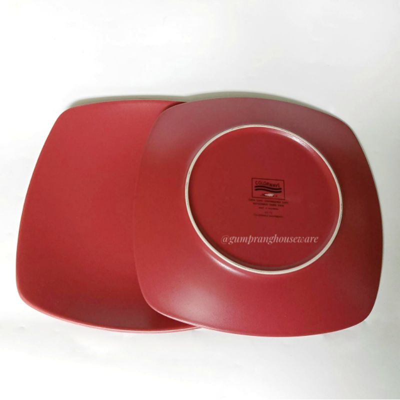 Jual Square Dinner Plate 27 cm/ piring makan keramik kotak persegi 27 ...