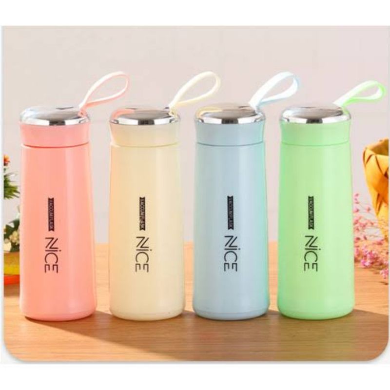 Jual Botol Minum Kaca NICE Beling TERMOS Nice Import 400ml - Botol Nice ...