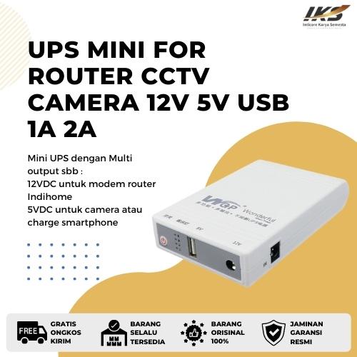 Jual UPS MINI FOR ROUTER CCTV CAMERA 12V 5V USB 1A 2A KAMERA PENGINTAI ...