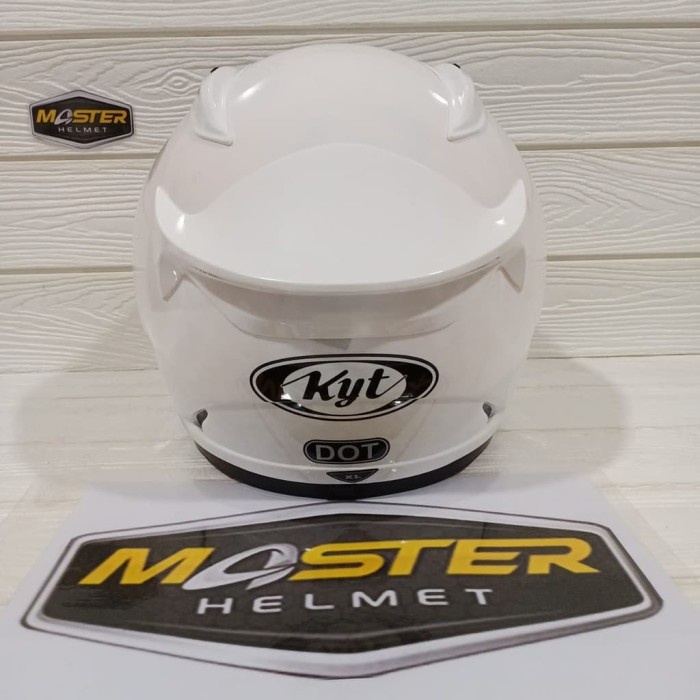 Jual HELM KYT RC7 SOLID KYT RC-7 SOLID FULL FACE WHITE | Shopee Indonesia