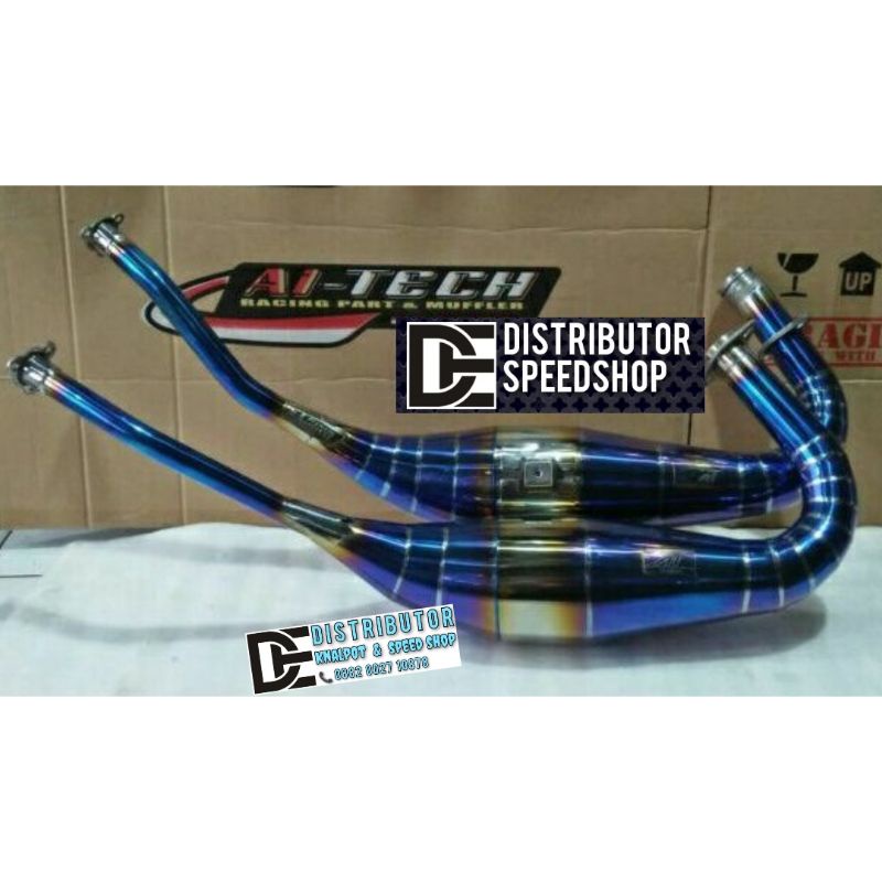 Jual Perut Gembung leher knalpot ninja 2 tak aitech Original Bluemoon ...