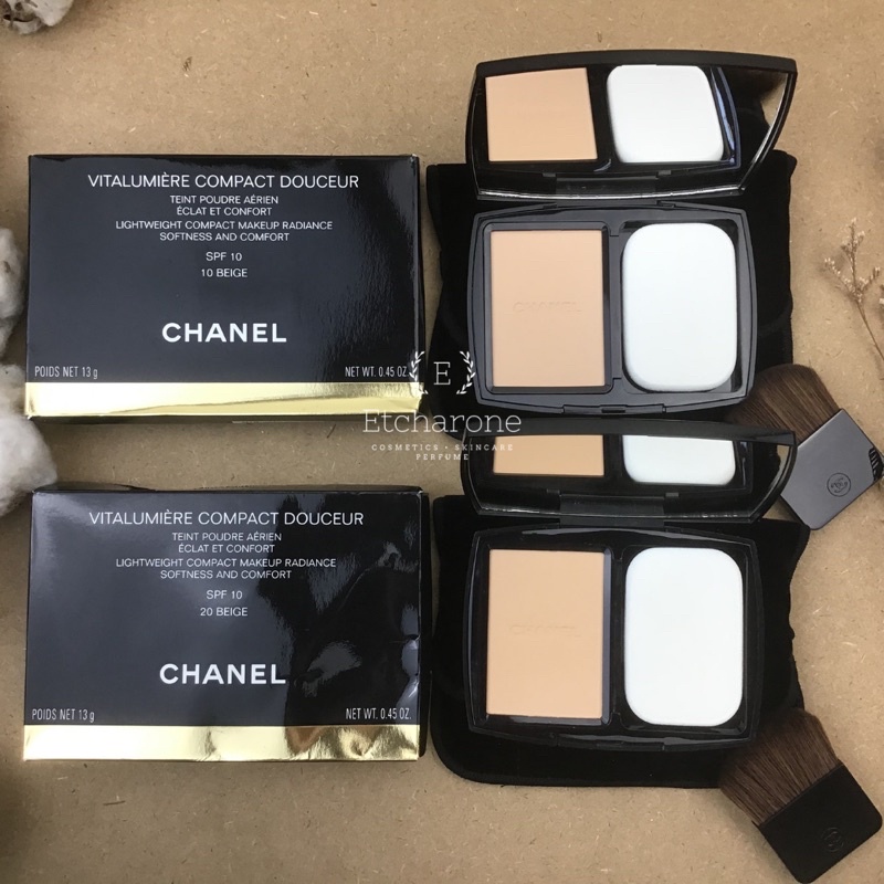 CHANEL VITALUMIÈRE COMPACT DOUCEUR 10 BE Vitalumiere Compact