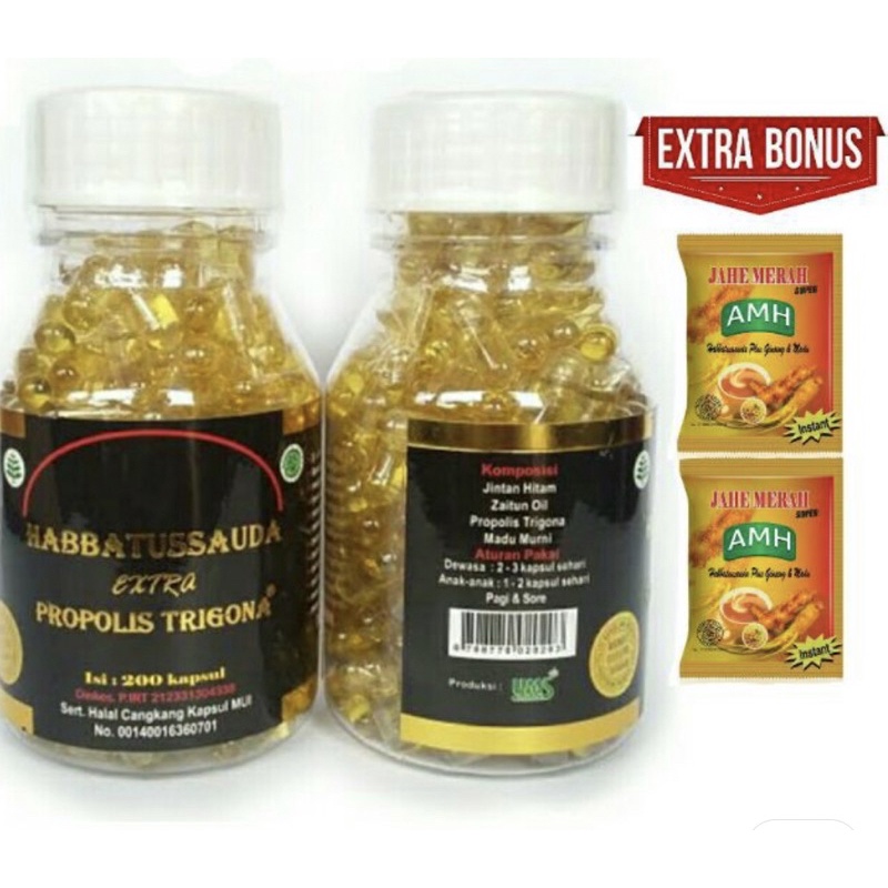 Jual Habbatussauda Extra Propolis Trigona Ums Free Sachet Jahe Amh