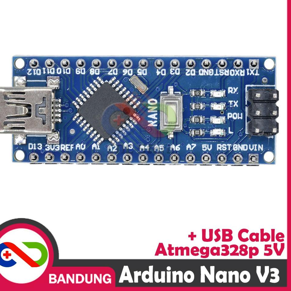 Jual Ready.. ARDUINO NANO V3 3.0 ATMEGA328P CH340 CH340G 5V BOARD + USB ...