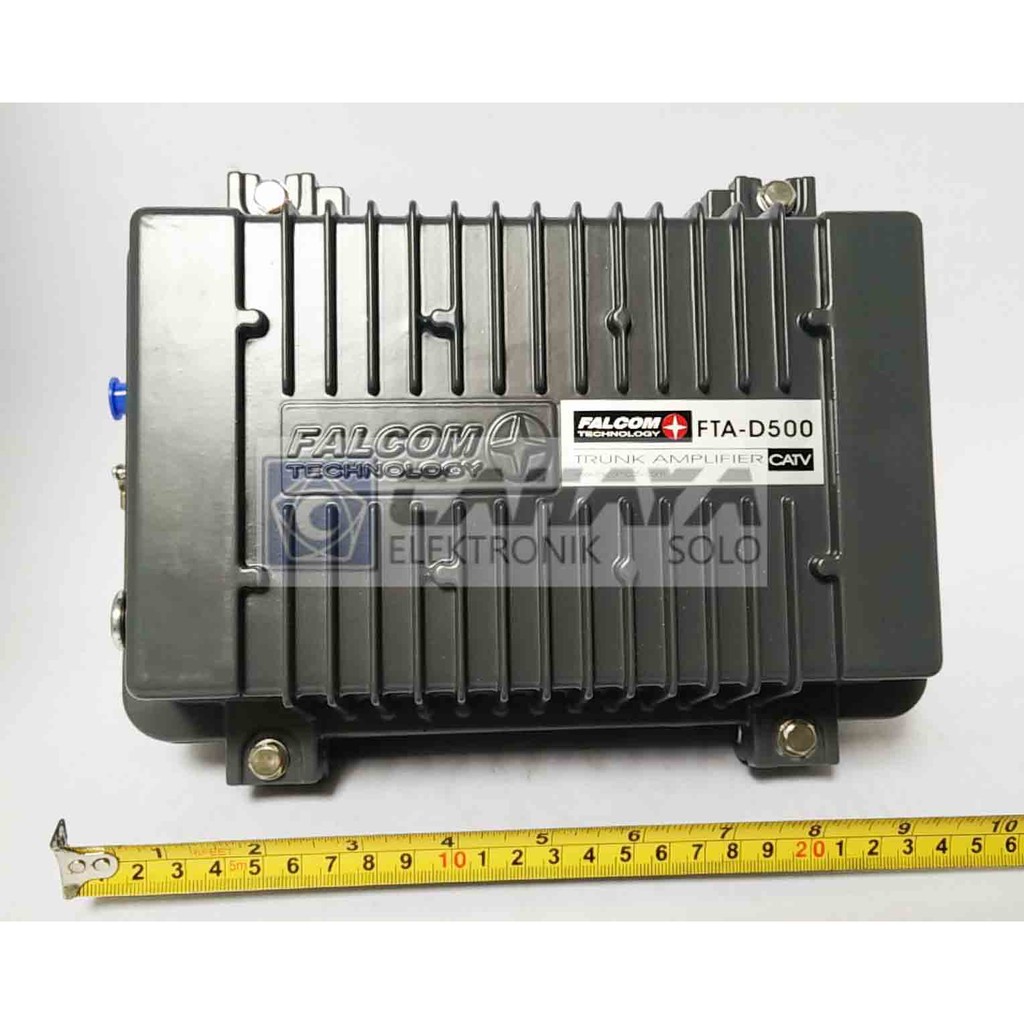 Jual Falcom Booster FTA D500 Outdoor CATV Trunk Amplifier 2 Output D ...