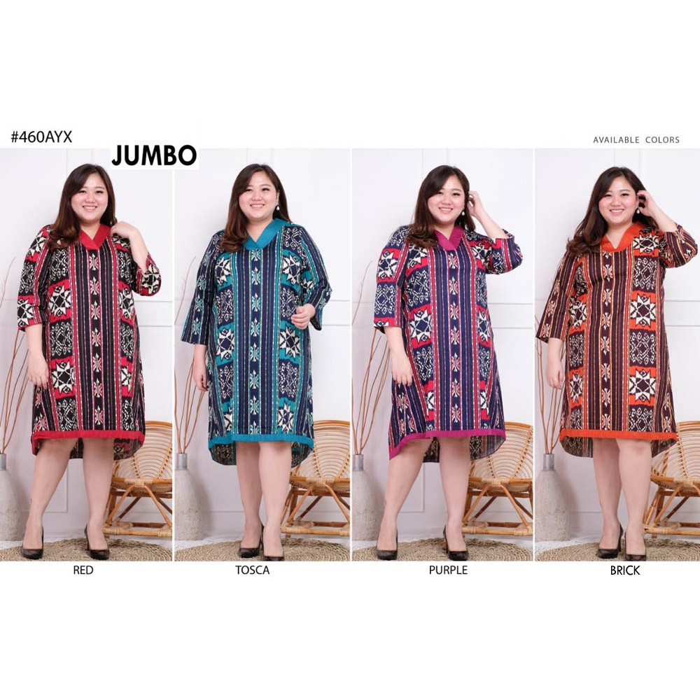 Jual Bigclo Cod Ld Cm Dress Batik Super Jumbo Bigsize