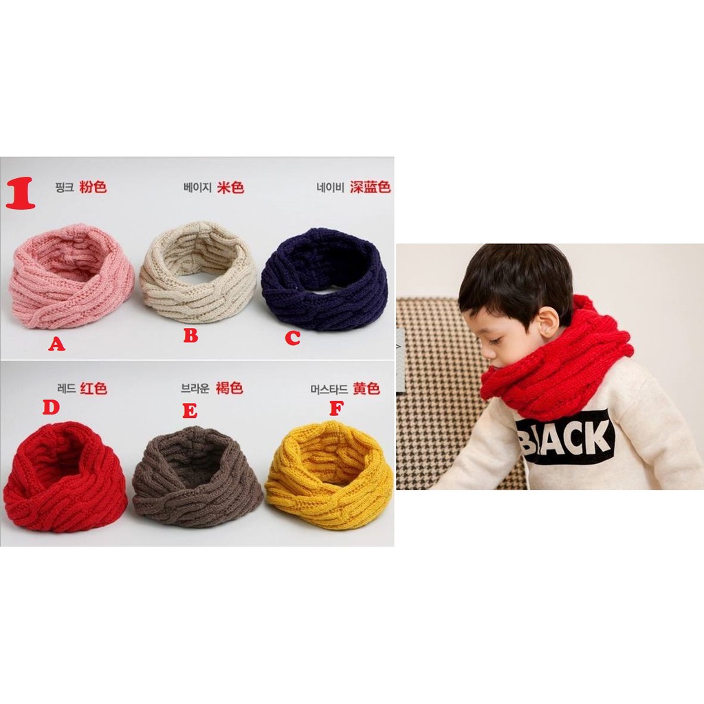 Jual SYAL LEHER ANAK RAJUT UNTUK MUSIM DINGIN (1) (RSBY-4389) | Shopee ...