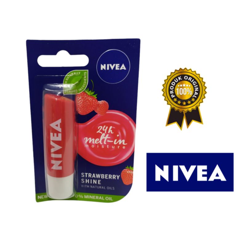 Jual Nivea Lip Balm Strawberry Shine Lip Balm Nivea Strawberry Shine