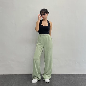 Georgios Women L Ely Culottes Pants Celana Panjang Kulot Wanita Bawahan Casual High Waist