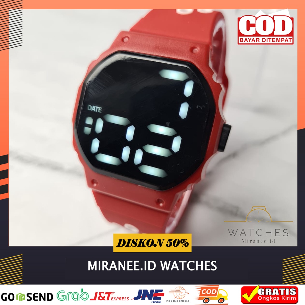 Jual Jam Tangan Pria Wanita Digital LED Water Resist Paling Laris