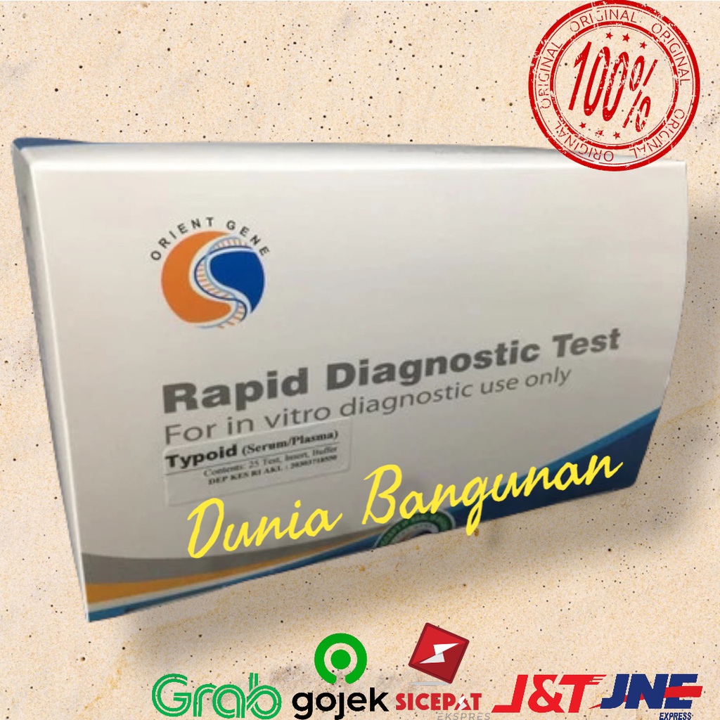 Jual Typhoid Device Orient Gene isi 25 Test cassette | Shopee Indonesia
