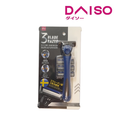 Jual Daiso Razor -3 Blades - 1 pc. and 3 Replacement Blades- | Shopee ...