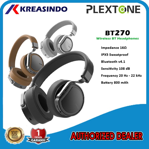 Jual Plextone BT270 BT 270 Wireless Headphone Original Shopee