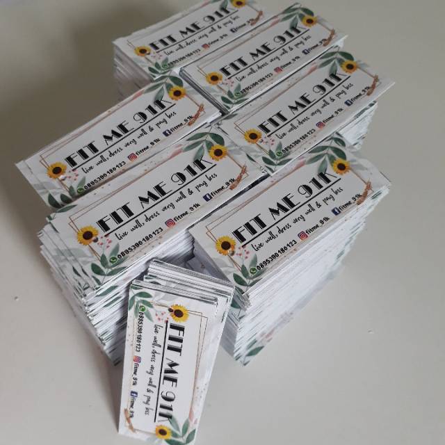 Jual Hang tag label hangtag (Rp.99X540 pcs) hantag handtag label baju ...