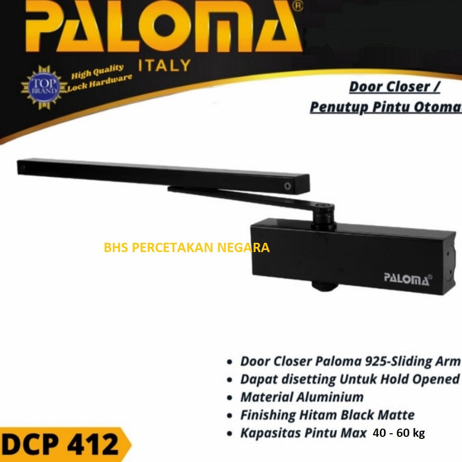 Jual Door Closer Paloma Penutup Pintu Otomatis DCP 412 925-Sliding Arm ...