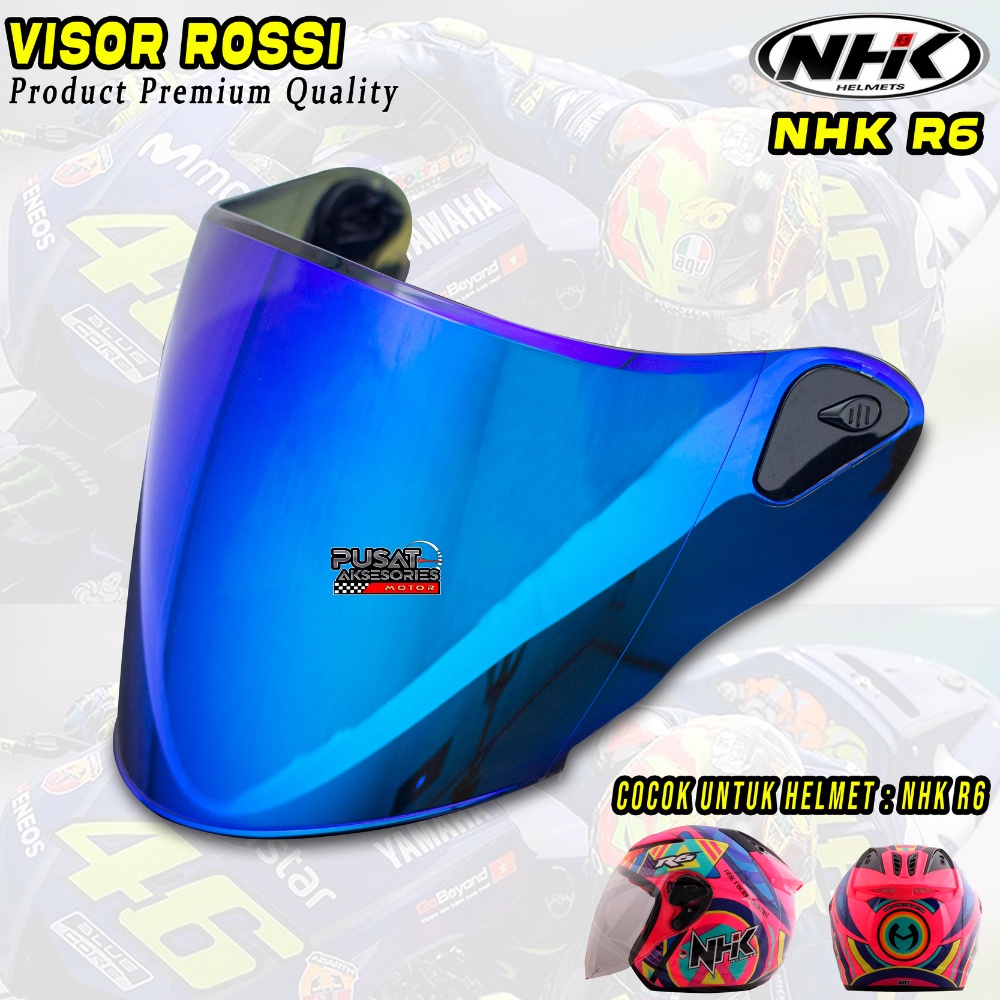 Jual Kaca Helm NHK R6 Original Iridium Visor NHK R6 Venom Kaca Helem