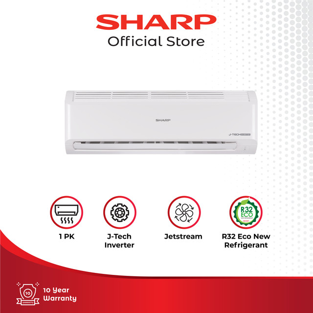 Jual Sharp Air Conditioner - Garuda Series 1 PK , J-Tech Inverter 740