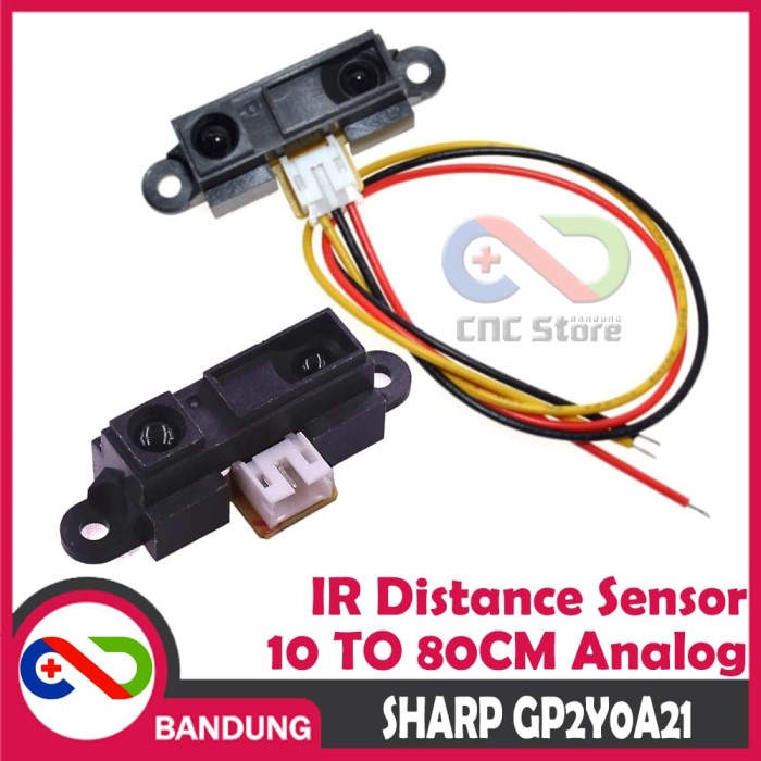 Jual SHARP IR GP2Y0A21YK0F GP2Y0A21 ANALOG SENSOR JARAK 10 TO 80CM ...