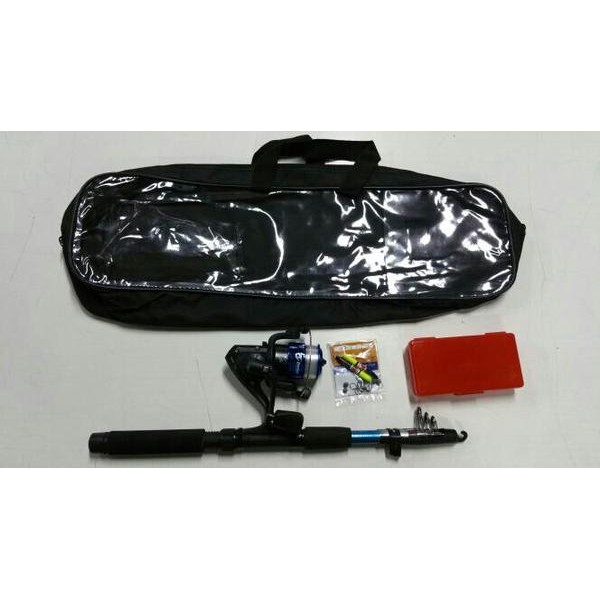 Jual Joran Fishing Set Alat Pancing Lengkap Reel Joran Bearing